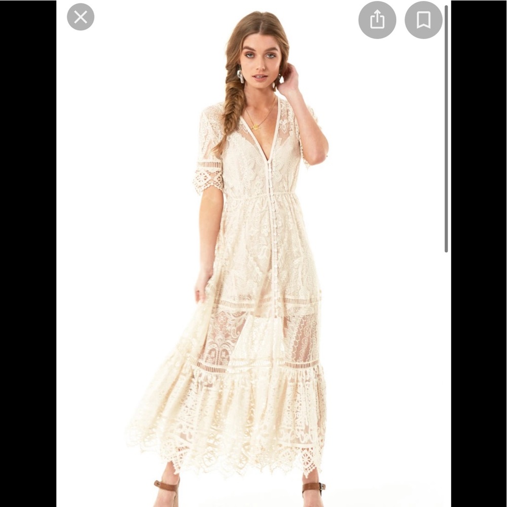 Rhiannon Lace dress cream